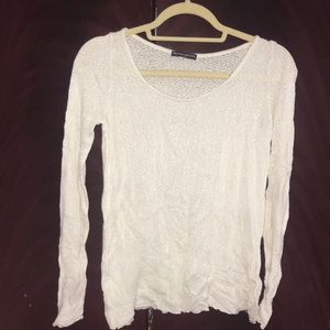 Brandy Melville Cream Long sleeve Top